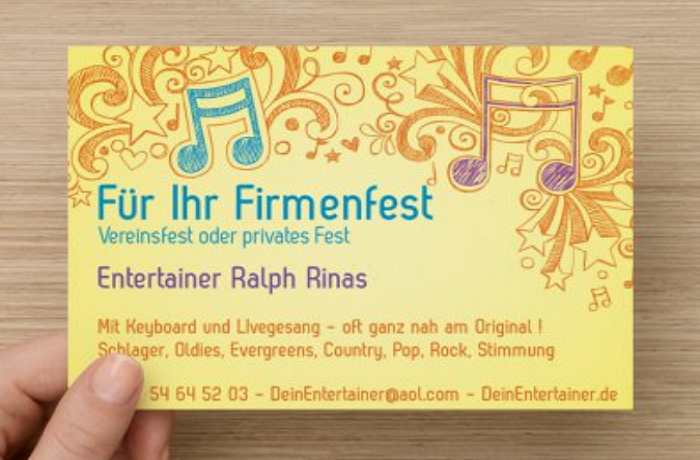 Firmenfest Alleinunterhalter Entertainer Ralph Rinas